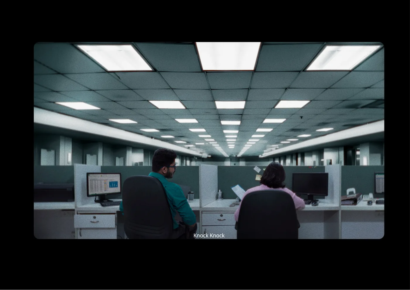 Final VFX Composite: Multiplied Infinite Horizon of Corporate Isolation